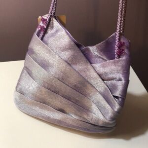 NWT Purple lavender pleated purse